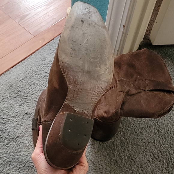 Genuine Leather Cowboy Boots - Picture 4 of 6
